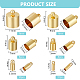 48Pcs 6 Size Brass Cord Ends&nbsp;FIND-BC0005-46-2