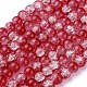 Baking Paint Crackle Glass Bead Strands&nbsp;CCG-S001-8mm-15-2