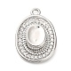 Brass Micro Pave Cubic Zirconia Pendants&nbsp;KK-L229-030P-1