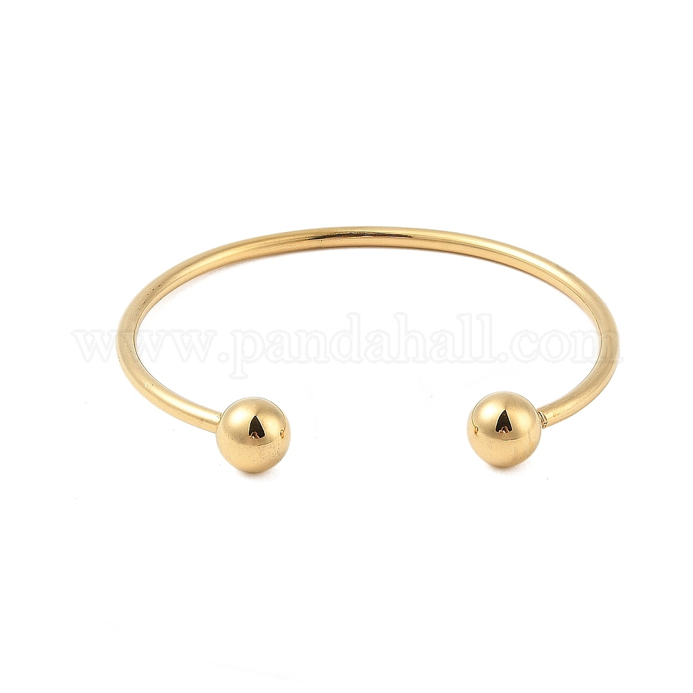 Wholesale Ion Plating(IP) 304 Stainless Steel European Style Bangles ...