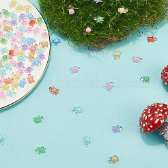 400Pcs 10 Colors Luminous Resin Cabochons&nbsp;MRMJ-SC0001-42