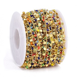 Handmade Faceted Glass Beaded Chains&nbsp;CHC-P007-C12