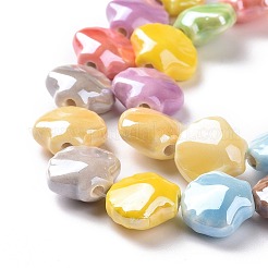 Glazed Porcelain Beads Strands&nbsp;X-PORC-K003-03