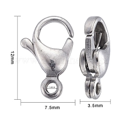 Tarnish Resistant 304 Stainless Steel Lobster Claw Clasps&nbsp;STAS-AB12