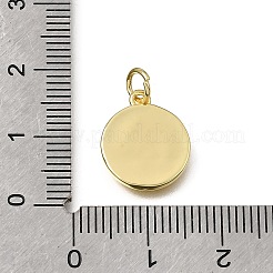 Brass Micro Pave Clear Cubic Zirconia Charms&nbsp;KK-K427-29G