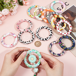 15Pcs 15 Colors Food Grade Eco-Friendly Silicone Pendants&nbsp;SIL-SC0001-79