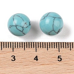 Synthetic Turquoise No Hole Sphere Beads&nbsp;G-K353-04A-12