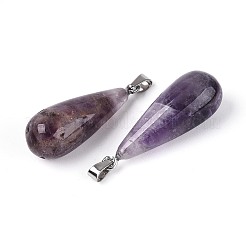 Natural Amethyst Pendants&nbsp;G-N360-08P-04