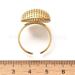 304 Stainless Steel Open Cuff Rings for Women&nbsp;RJEW-R012-03G