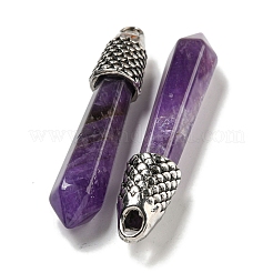 Natural Amethyst Pointed Big Pendants&nbsp;G-F766-02AS-06