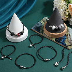 20pcs Braided PU Leather Cord Bracelet Making&nbsp;MAK-SC0001-30B