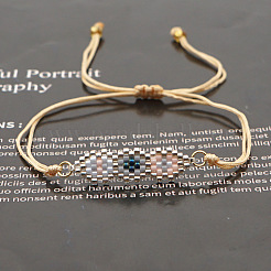 Bohemian Adjustable Heart Pattern Seed Beads Link Bracelets for Women&nbsp;EL0457