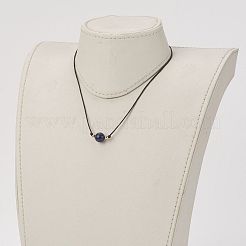 Natural Lapis Lazuli Beaded Necklaces&nbsp;NJEW-JN03099-04
