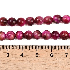 Grade AB Natural Tiger Eye Beads Strands&nbsp;X-G-F591-18-6mm-05