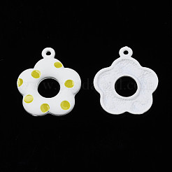 Spray Painted Alloy Pendants&nbsp;PALLOY-S142-002B-NR