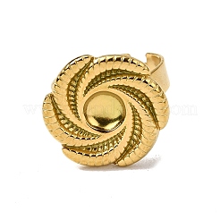 304 Stainless Steel Cuff Ring Components&nbsp;STAS-P403-09G