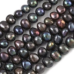 Natural Cultured Freshwater Pearl Beads Strands&nbsp;PEAR-P250214-L