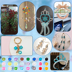 24 Colors Transparent Acrylic Beads&nbsp;TACR-PH0001-94