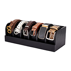 Bamboo Belt Organizer Holder with 6 Compartments&nbsp;AJEW-WH0166-77B