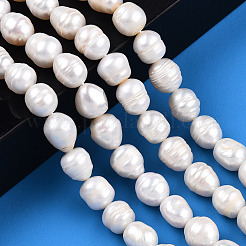 Natural Cultured Freshwater Pearl Beads Strands&nbsp;PEAR-N012-09E