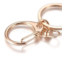 Alloy Keychain Clasp Findings&nbsp;KEYC-WH0016-21KCG