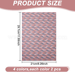 8Pcs 4 Colors Miniature Wallpapers&nbsp;DIY-GO0001-97
