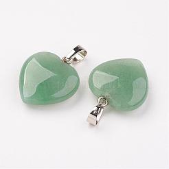 Natural Green Aventurine Pendants&nbsp;G-G956-B02-FF