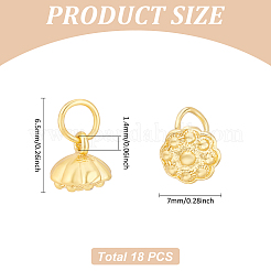 18Pcs Brass Charms&nbsp;KK-LP0001-39