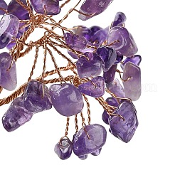 Natural Amethyst Chips Tree Decorations&nbsp;DJEW-M012-02E