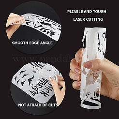 24Pcs 24 Styles PET Plastic Hollow Out Drawing Painting Stencils Templates&nbsp;DIY-WH0409-25