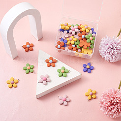 40Pcs 5 Colors Resin Pendants&nbsp;RESI-TA0001-40