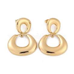Ring 304 Stainless Steel Dangle Stud Earrings&nbsp;EJEW-L287-073G