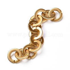 3Strands 3 Colors Handmade Opaque Spray Painted Acrylic Rolo Chains&nbsp;AJEW-SZ0001-64A