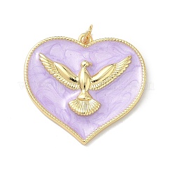 Brass Enamel Pendants&nbsp;KK-Z153-21G
