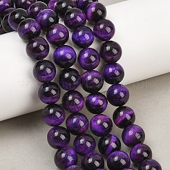 Natural Tiger Eye Beads Strands&nbsp;G-S259-03A-10mm