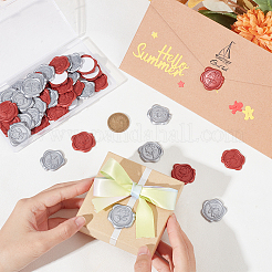 50Pcs 2 Styles Adhesive Wax Seal Stickers&nbsp;DIY-CP0009-10B