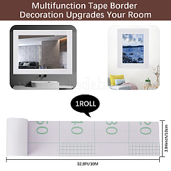 PVC Waterproof Self-adhesion Wood Grain Decorative Tape&nbsp;DIY-WH20007-38D-02