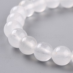 Dyed Natural Jade Beads Stretch Bracelets&nbsp;BJEW-G633-B-24