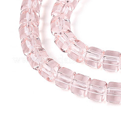 Transparent Glass Beads Strands&nbsp;GLAA-N065-4x4mm-A03
