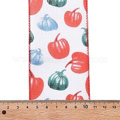5 Yards Thanksgiving Day Printed Polyester Wired Ribbon&nbsp;OCOR-K009-01D