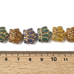 Painted Glass Beads Strands&nbsp;GLAA-H042-01