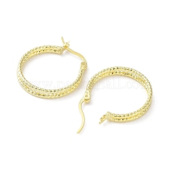 925 Sterling Silver Hoop Earrings&nbsp;EJEW-K258-14G