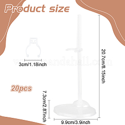Plastic Assembled Doll Holders&nbsp;ODIS-WH0025-175