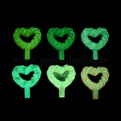 Luminous & Frosted Transparent Resin Cabochons&nbsp;RESI-T026-09M