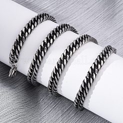 6MM 201 Stainless Steel Twisted Cuban Link Chain Necklaces&nbsp;NJEW-Q013-13A