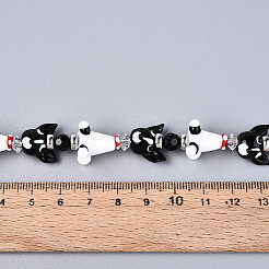 Handmade Lampwork Beads Strands&nbsp;LAMP-N028-15