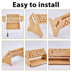 Wooden Multi-functional Screwdriver Storage Rack&nbsp;AJEW-WH0752-066
