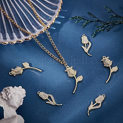 16Pcs 2 Style  Rack Plating Alloy Pendants&nbsp;PALLOY-FH0001-80