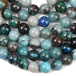 Natural Chrysocolla Beads Strands&nbsp;G-K405-B01-6mm