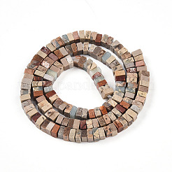 Natural Aqua Terra Jasper Beads Strands&nbsp;G-T140-52